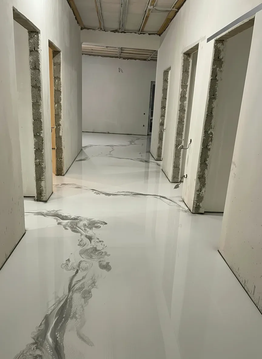 Заливка пола эпоксидной смолой в Краснодаре. 